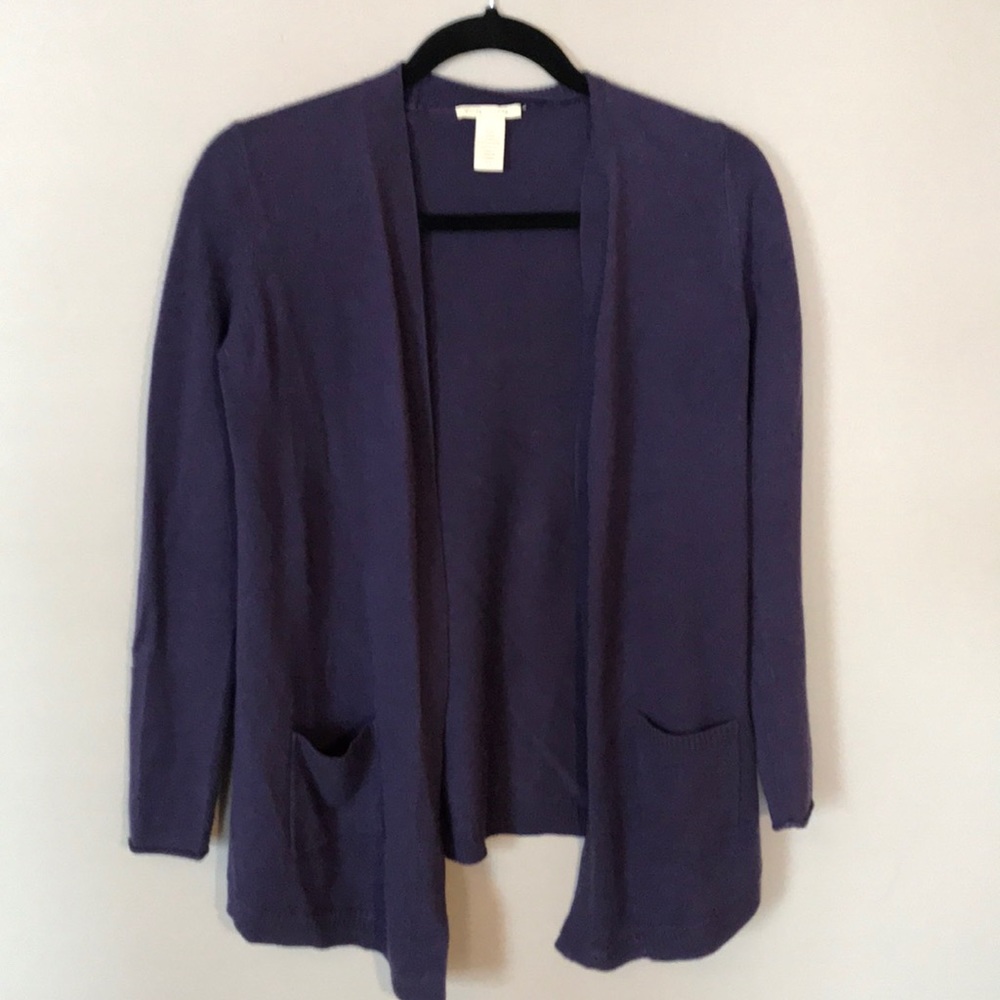 White and Warren cashmere and silk cardigan